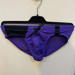 Men's Purple Swim Briefs